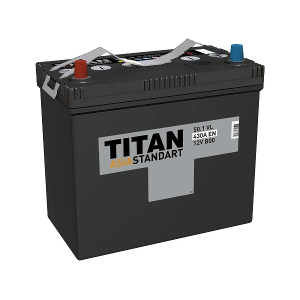 Аккумулятор TITAN ASIA STANDART 50 Ач 430 А (EN), прямая полярность, B24