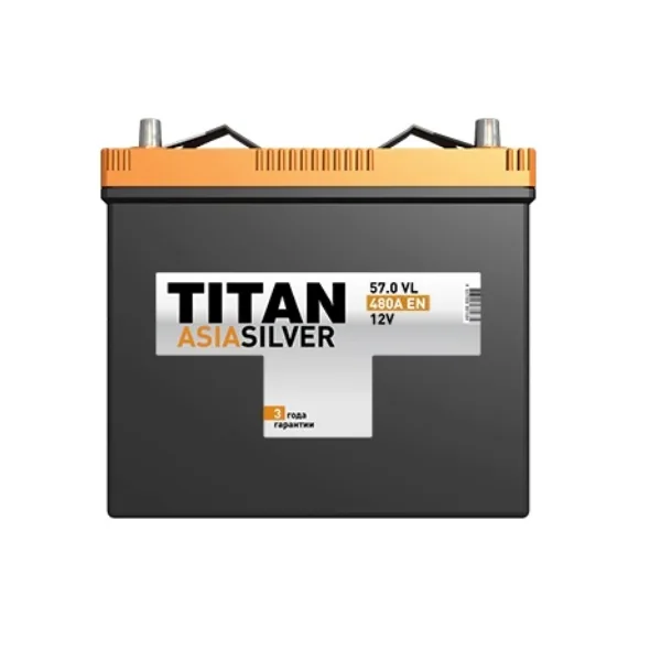 Аккумулятор TITAN Asia Silver 57Ah euro EN450