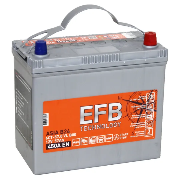 Аккумулятор TITAN Asia EFB 57Ah euro EN450