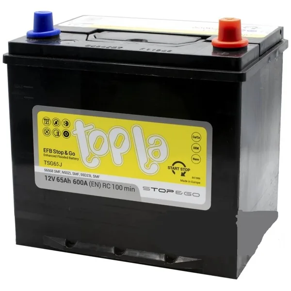 Аккумулятор Topla EFB Stop&Go TSG65J euro 65Ah EN600