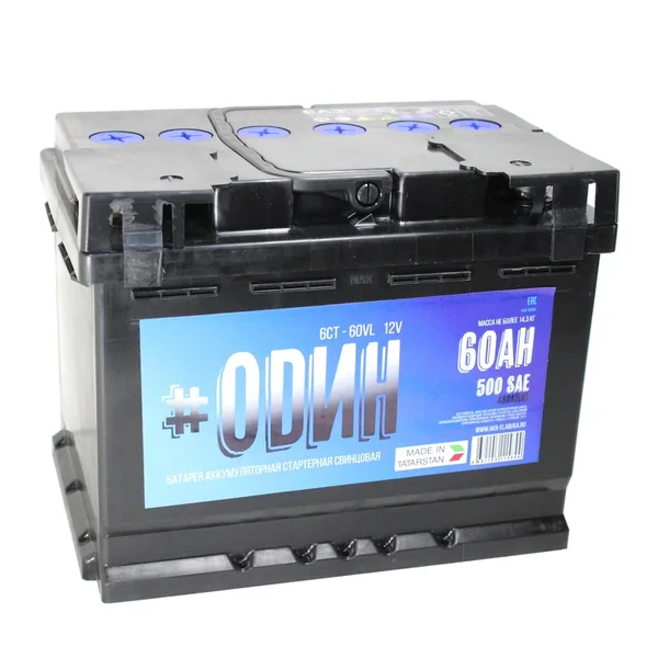 Аккумулятор ODIN 60 Ач 500 А (EN), прямая полярность, LN2