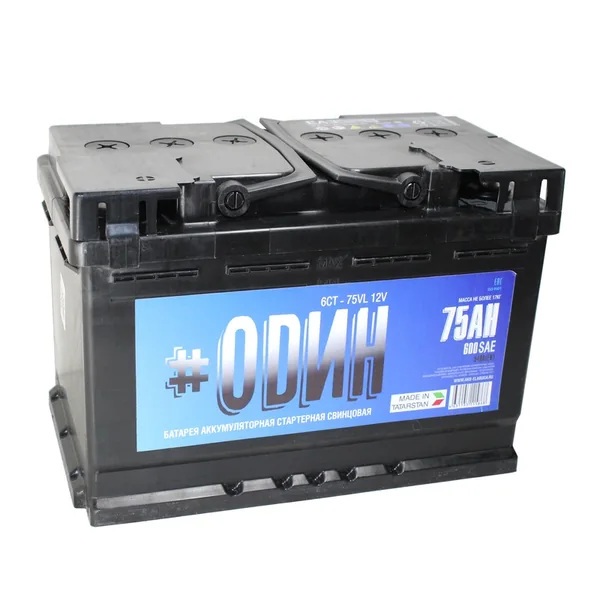 Аккумулятор ODIN 75 Ач 600 А (EN), обратная полярность, LN3