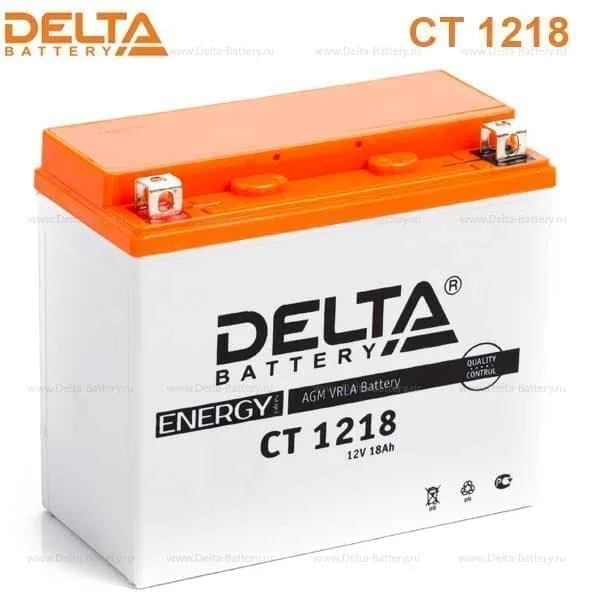 Аккумулятор DELTA CT 1218 12V 20Ah AGM EN270