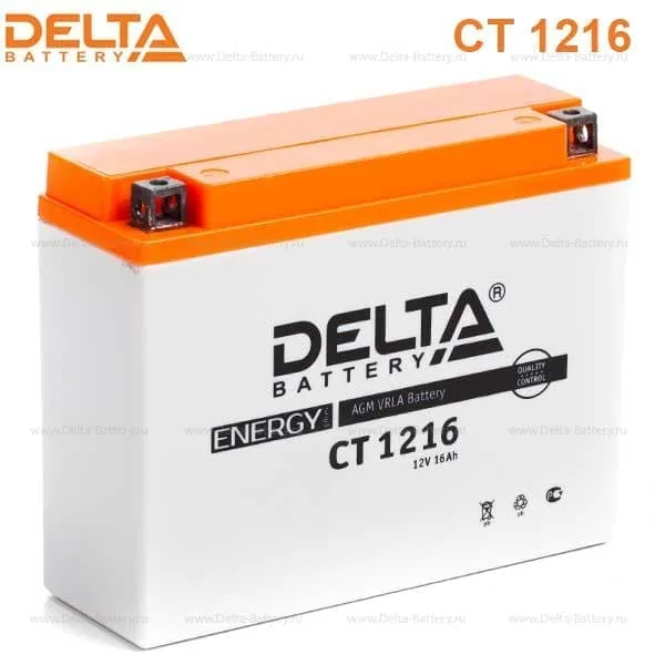 Аккумулятор DELTA CT 1216 12V 16Ah AGM EN200