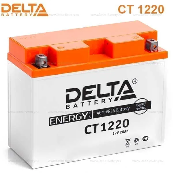 Аккумулятор DELTA CT 1220 12V 20Ah AGM EN250