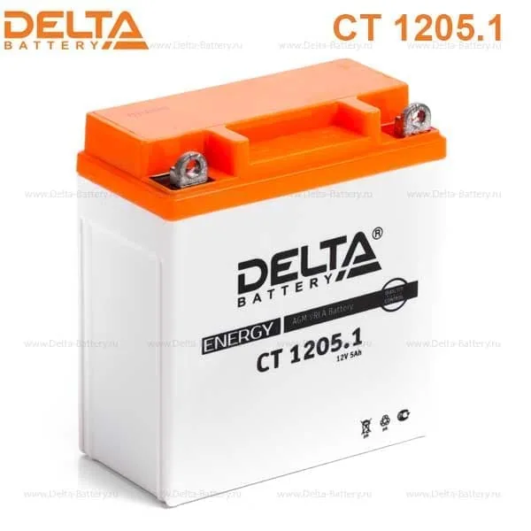 Аккумулятор DELTA CT 1205.1 12V 5Ah AGM EN65
