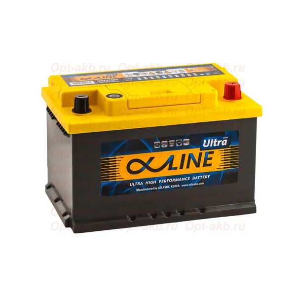 Аккумулятор ALPHALINE Ultra 74Ah euro низкий EN750