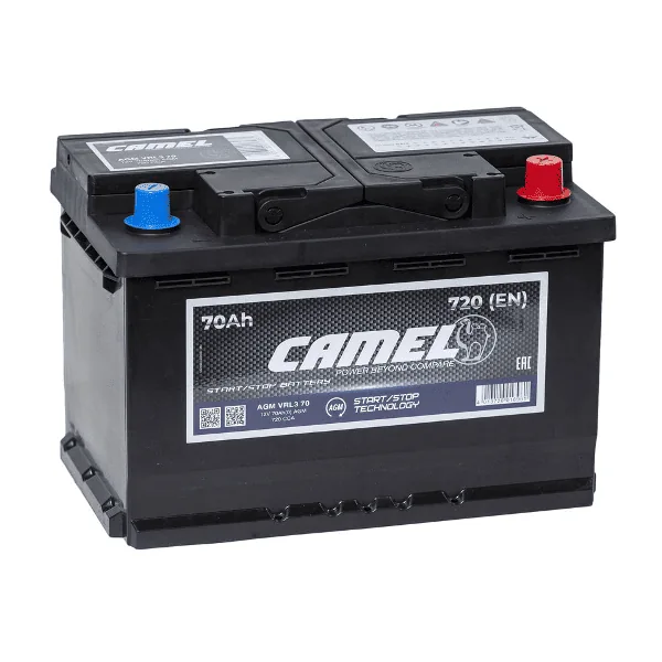 Аккумулятор CAMEL 70 Ач 760 А (EN), обратная полярность, LN3