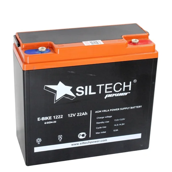 Аккумулятор SILTECH E-BIKE 1222 12V22Ah 6DZM-20 AGM