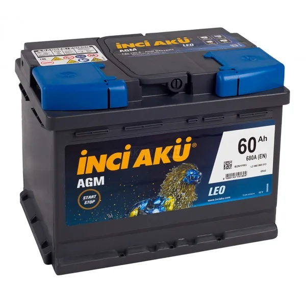 Аккумулятор INCI AKU 60 Ач 680 А (EN), обратная полярность, LN2