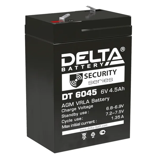Аккумулятор DELTA DT 4.5 Ач, 70x47x100