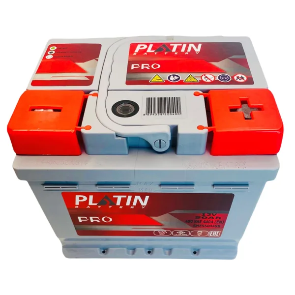Аккумулятор PLATIN 50 Ач 480 А (EN), обратная полярность, LN1
