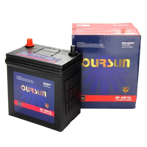 Аккумулятор OURSUN 38 Ач 330 А (EN), прямая полярность, B19