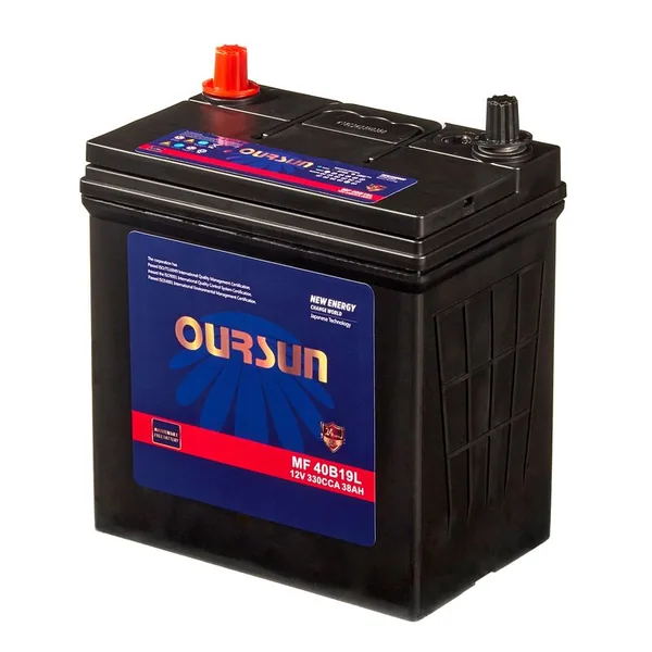Аккумулятор OURSUN 38Ah euro CCA330 MF 40B19L