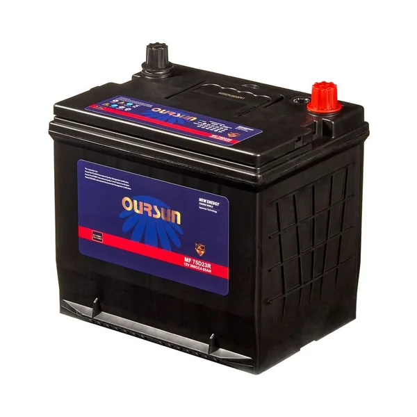 Аккумулятор OURSUN 65Ah прямой CCA560 MF 75D23R