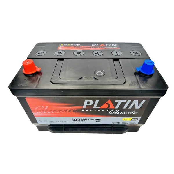 Аккумулятор PLATIN 75 Ач 750 А (EN), прямая полярность, BCI-65