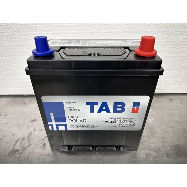 Аккумулятор TAB Polar S45J 45Ah euro 46B19L EN360