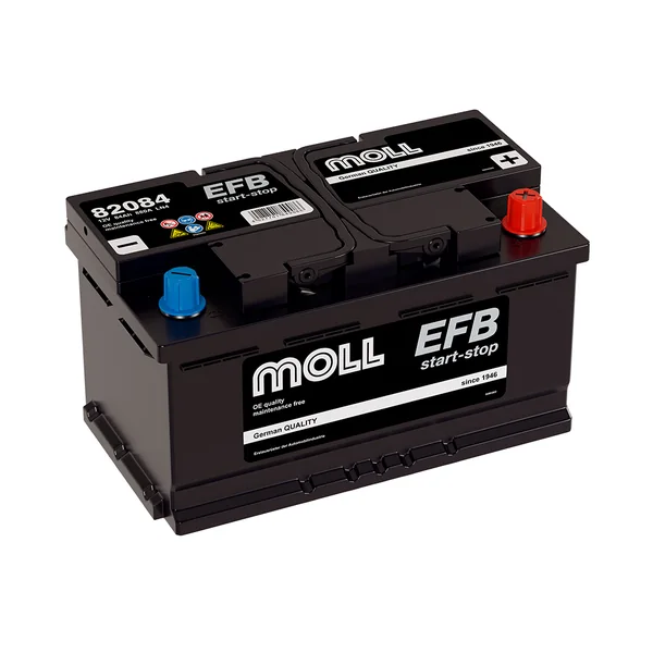 Аккумулятор MOLL 84 Ач 820 А (EN), обратная полярность, LN4