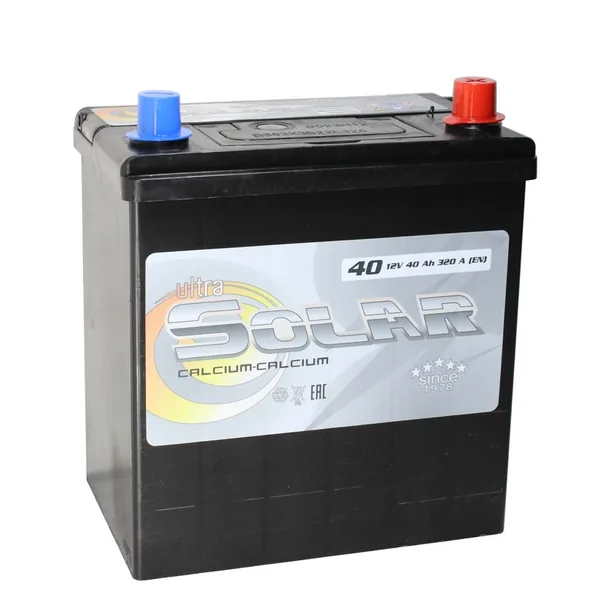 Аккумулятор ULTRA SOLAR BLACK ASIA 40 Ач 320 А (EN), обратная полярность, B19