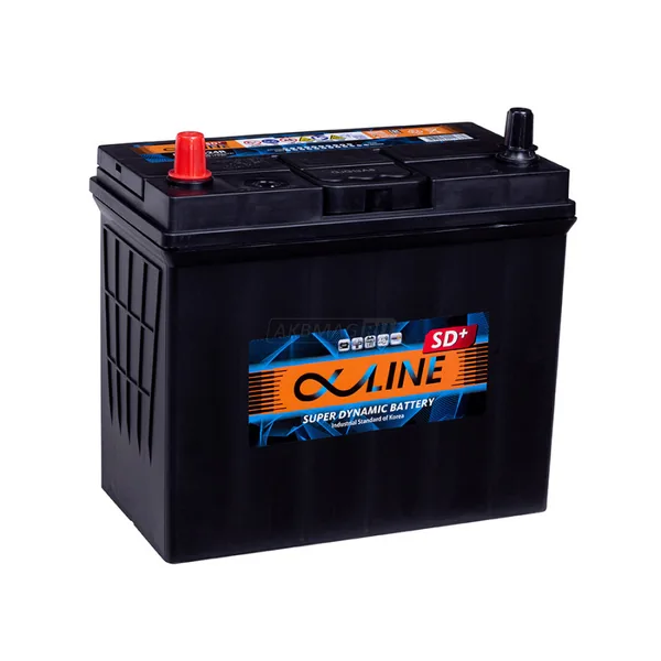 Аккумулятор ALPHALINE 55Ah прямой CCA500 MF70B24R