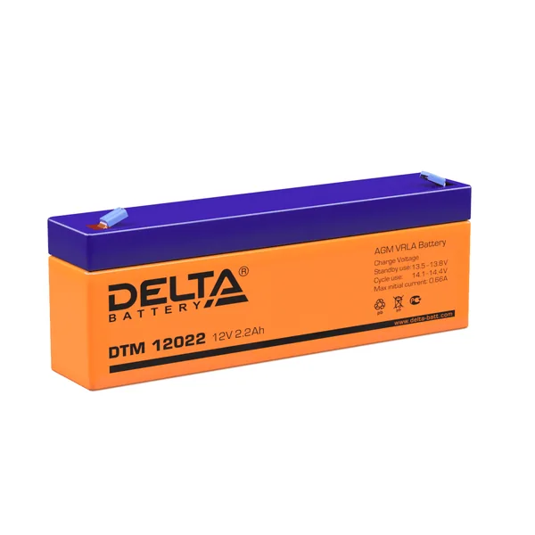 Аккумулятор DELTA DTM 12022 12V 2,2Ah AGM