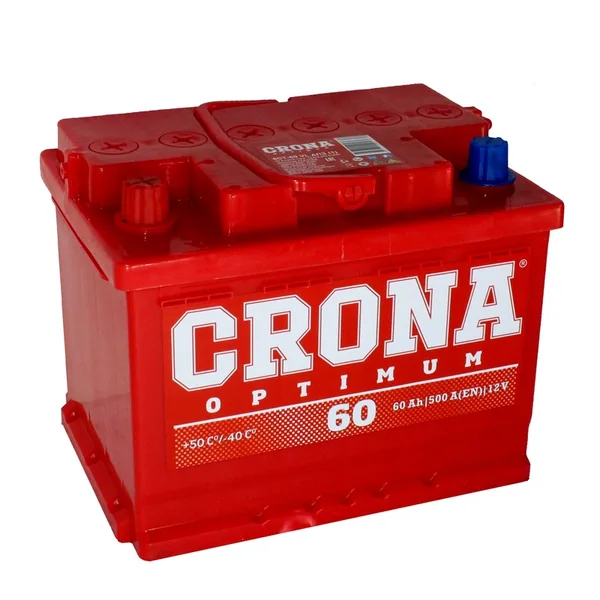 Аккумулятор CRONA 60 Ач 500 А (EN), прямая полярность, LN2