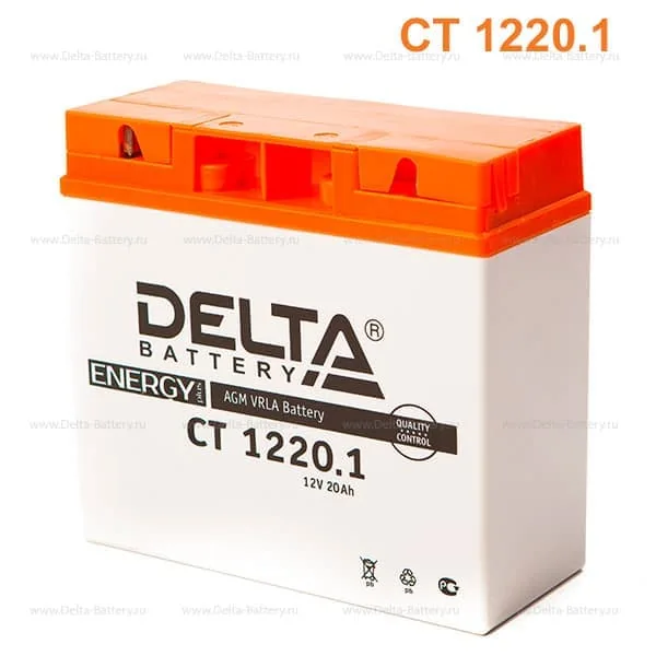 Аккумулятор DELTA CT 1220.1 12V 20Ah AGM EN260