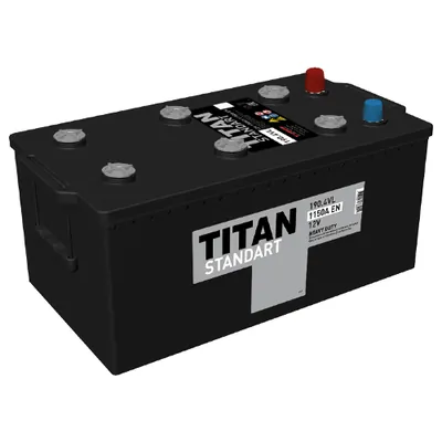 Аккумулятор TITAN STANDART 190 Ач 1250 А (EN), обратная полярность, 6ST-190