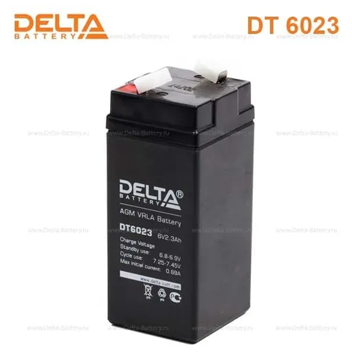 Аккумулятор DELTA 2.3 Ач, 44x47x107