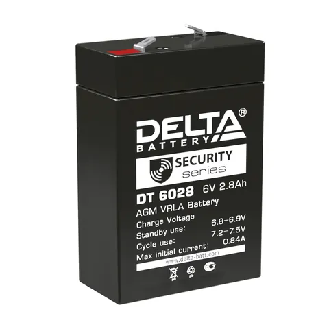 Аккумулятор DELTA 2.8 Ач, 66x33x99