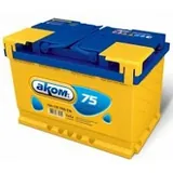 Аккумулятор АКОМ 75 Ач 750 А (EN), обратная полярность, LN3
