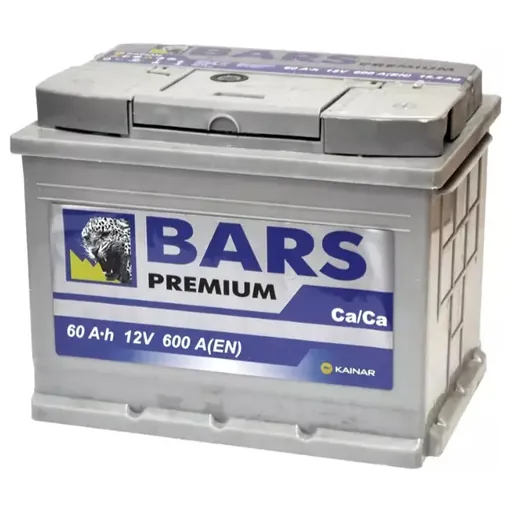 Аккумулятор BARS Premium 60 Ач 600 А (EN), обратная полярность, LN2