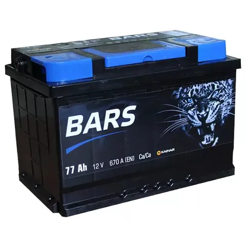 Аккумулятор BARS 77 Ач 670 А (EN), обратная полярность, LN3