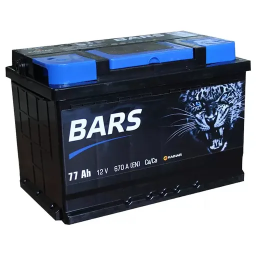 Аккумулятор BARS 77 Ач 670 А (EN), обратная полярность, LN3