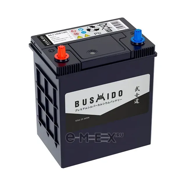 Аккумулятор BUSHIDO SJ 44 Ач 390 А (EN), прямая полярность, B19