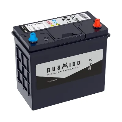 Аккумулятор BUSHIDO 55 Ач 470 А (JIS), обратная полярность, B24