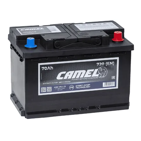 Аккумулятор CAMEL 70 Ач 760 А (EN), обратная полярность, LN3