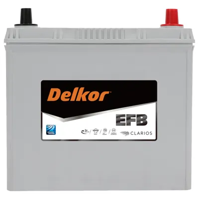 Аккумулятор DELKOR 55 Ач 500 А (EN), обратная полярность, B24