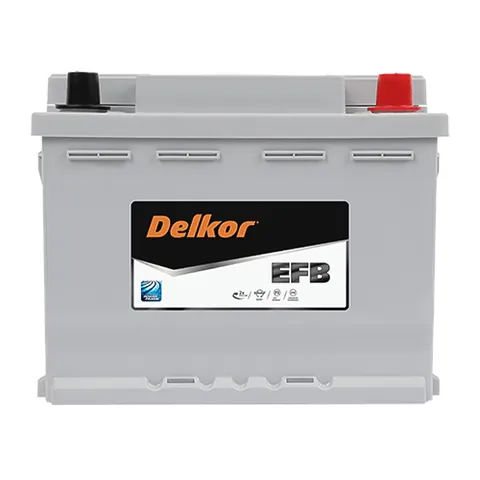 Аккумулятор DELKOR EFB 60 Ач 560 А (EN), обратная полярность, LN2