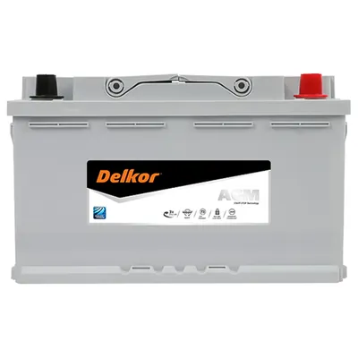 Аккумулятор DELKOR 80 Ач 800 А (EN), обратная полярность, LN4