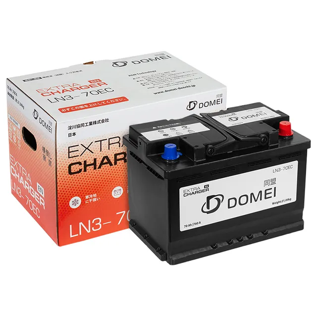 Аккумулятор DOMEI extra charger LN370EC 70 Ач 760 А (EN), обратная полярность