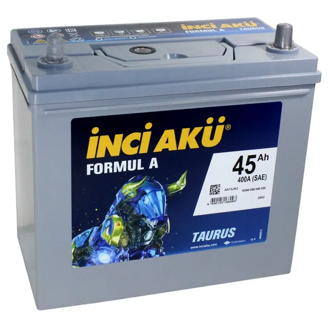 Аккумулятор INCI AKU 45 Ач 400 А (EN), обратная полярность, B24