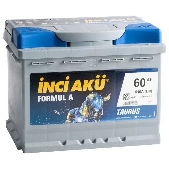 Аккумулятор INCI AKU Formul A 60 Ач 540 А (EN), обратная полярность, LN2