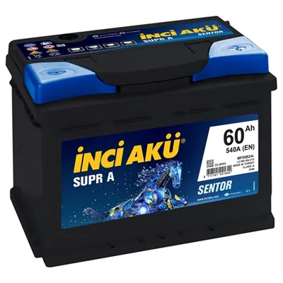 Аккумулятор INCI AKU SuprA 60 Ач 540 А (EN), обратная полярность, LN2