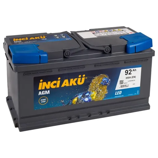 Аккумулятор INCI AKU L5092085013 92 Ач 850 А (SAE), обратная полярность, LN5