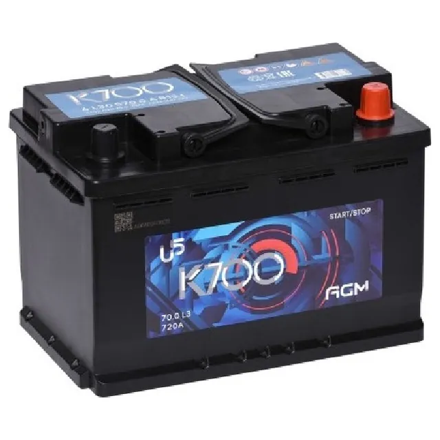 Аккумулятор K700 70 Ач 700 А (EN), обратная полярность, LN3