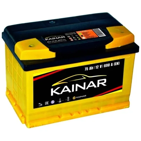 Аккумулятор KAINAR 75 Ач 650 А (EN), обратная полярность, LN3
