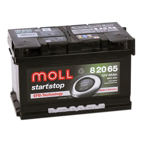 Аккумулятор MOLL 64 Ач 680 А (EN), обратная полярность, LN2