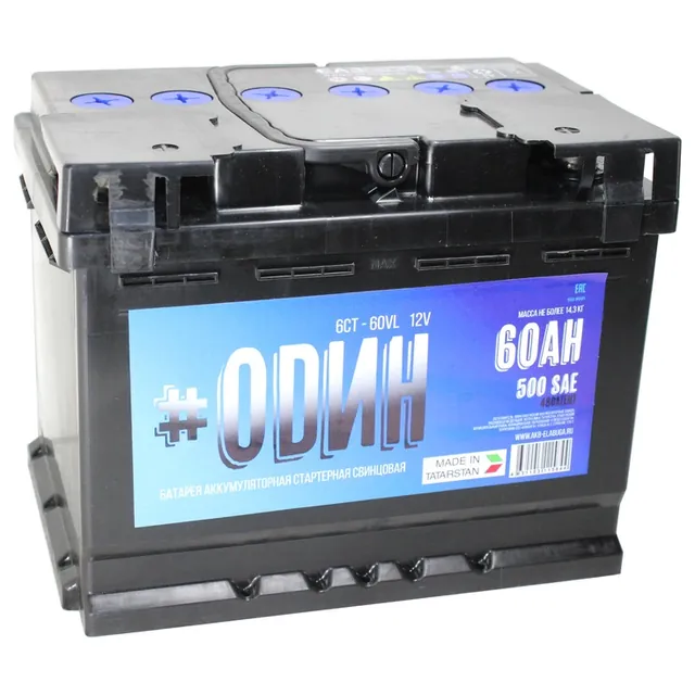 Аккумулятор ODIN 60 Ач 500 А (EN), обратная полярность, LN2
