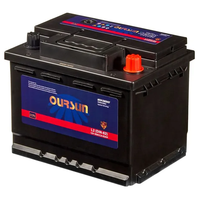 Аккумулятор OURSUN DIN 62 Ач 550 А (EN), обратная полярность, LN2